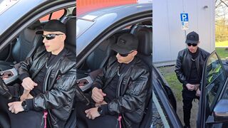 Alpha Gay Car Jerk - Couldn’t Wait to Cum