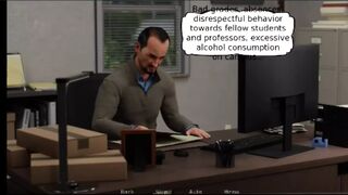 Apprentice working hard at law firm.