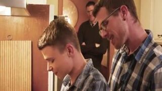 attractive legal age teenager Barebacked By Two Daddys