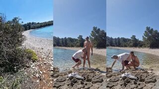 Hiker Catches a Guy Getting Naked on a Beach and He Gets His Ass Fucked by Him