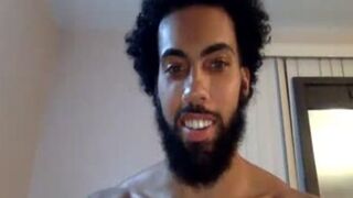 Bearded man Showing His large wang