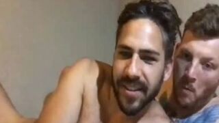 two mature masculines Rubbing Their dongs