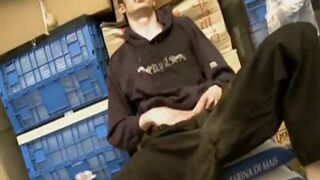 dudes gang Toying coarse With A knob Dickblower