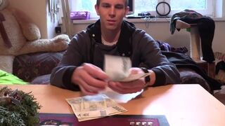 The teenie surrenders his ass v-card for a truck