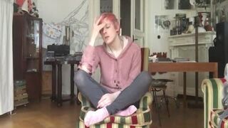 SISSY IS ALWAYS GLUTTON FOR naked manmeat