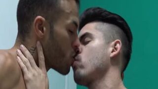 Xstian & Abe pummel nude