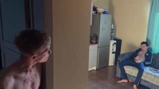I spied on my stepbrother as he jerks off and decided to take his sperm