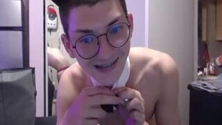 appetizing Nerdy Crossdresser With Glasses web cam Solo