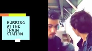 Il se fait sucer sur le quai d'une gare