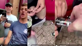 Gay Stud: Scally Boys Vodka Uncut Cock