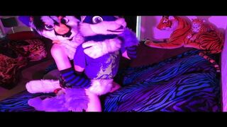 Stazz domming Wuffles (Fursuit Yiff)
