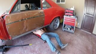 Brock Cooper-Garage stroke And cum