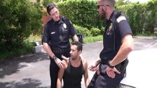 Criminal Perp And Two nasty Cops